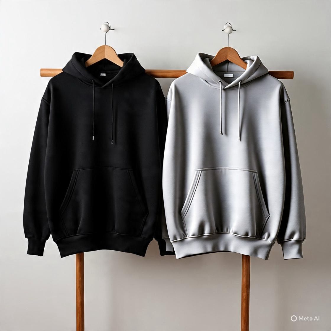 Pack of 2 Premium Hoodies – Ultimate Comfort & Style Combo (Black & Grey)