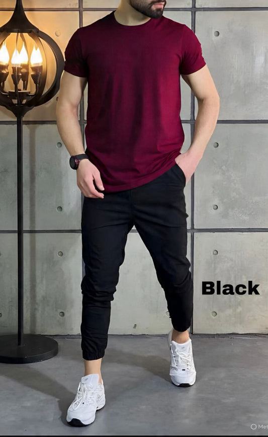 Comfort Combo: Cotton Tee + Joggers at ₹699
