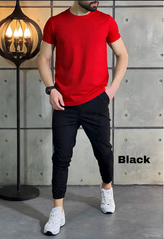 Comfort Combo: Cotton Tee + Joggers at ₹699