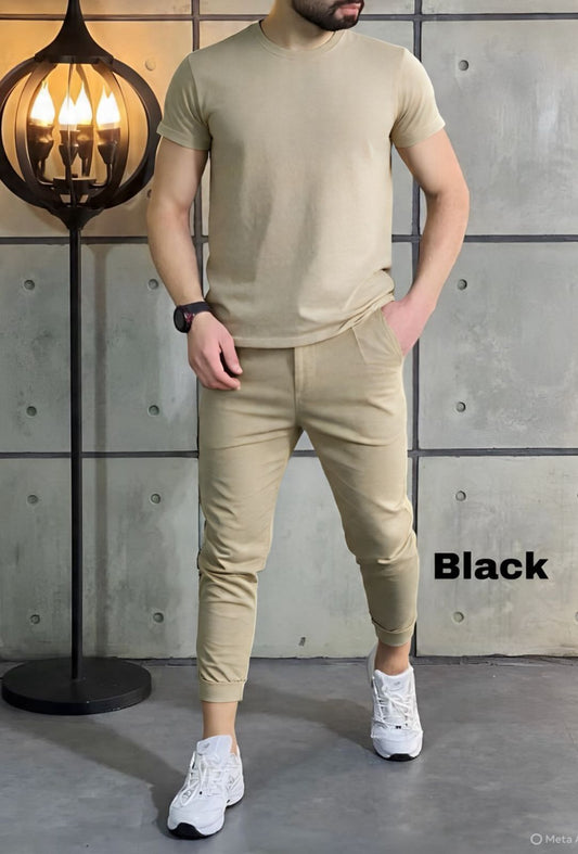Comfort Combo: Cotton Tee + Joggers at ₹699