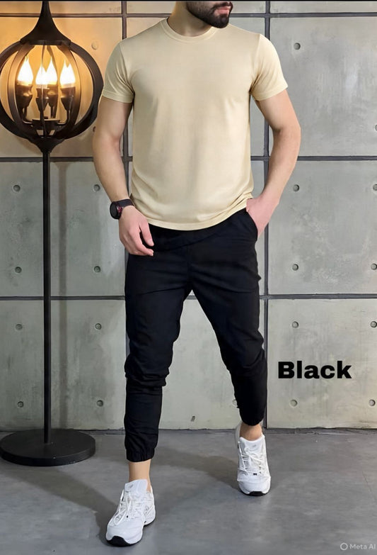 Comfort Combo: Cotton Tee + Joggers at ₹699