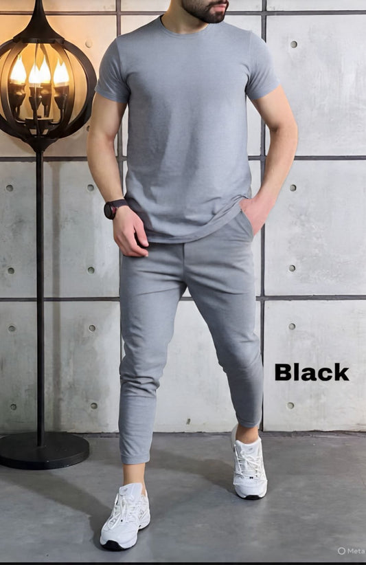Comfort Combo: Cotton Tee + Joggers at ₹699