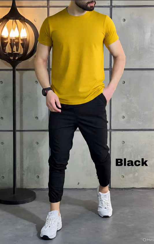 Comfort Combo: Cotton Tee + Joggers at ₹699