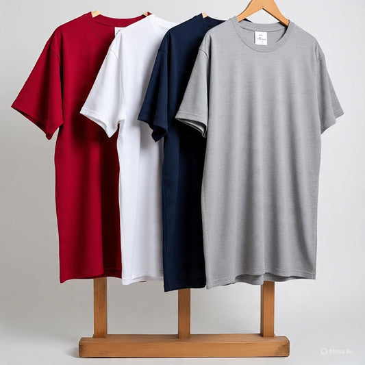 Combo of 4 Pure Cotton T-Shirts – Just ₹999