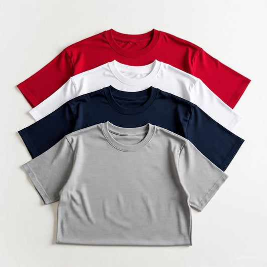 Combo of 4 Pure Cotton T-Shirts – Just ₹999